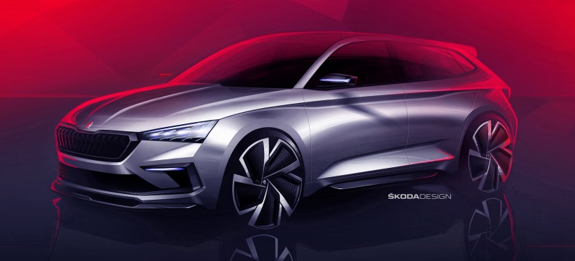 SKODA VISION RS‘İN İLK ÇİZİMLERİ